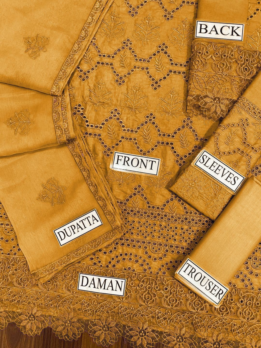 Chikankari Cotton & Chiffon Ensemble 1