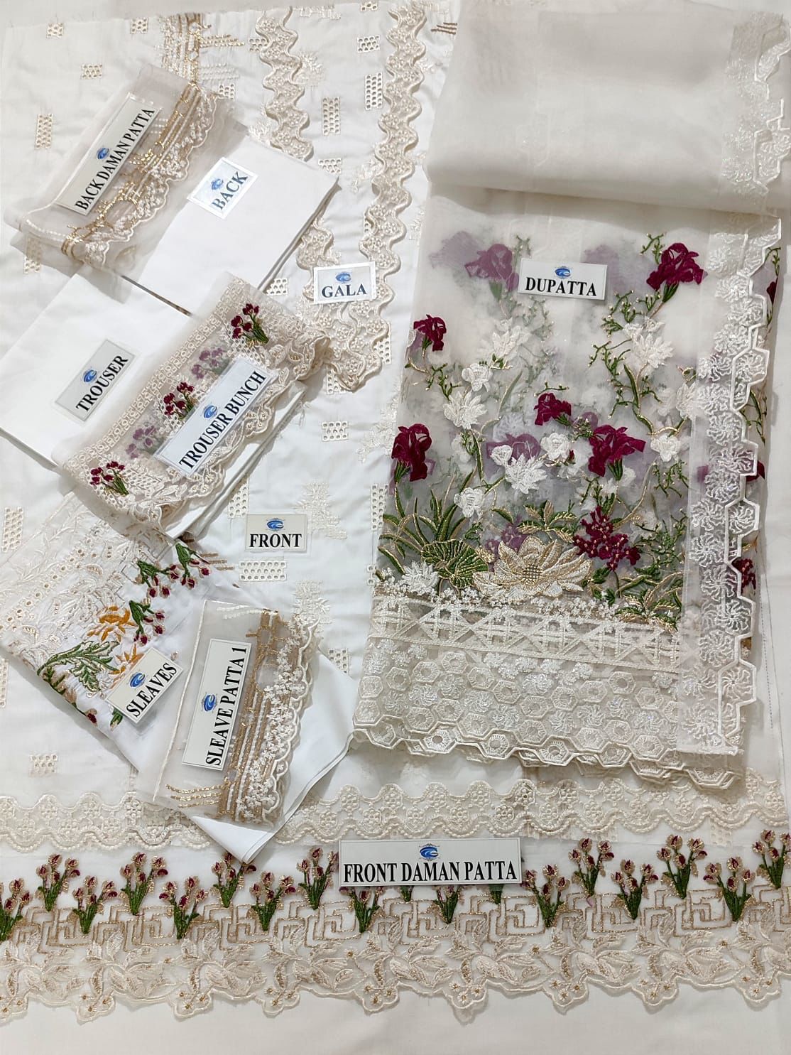 Luxury Lawn Crystal-22 (EL-D06) Premium Embroidered 3PC with Organza Spangle Dupatta