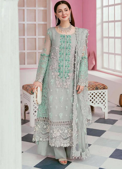 Organza Stone Work 3-Piece Suit