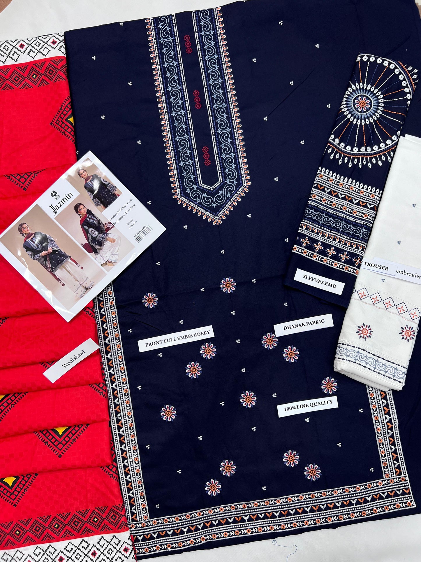 PREMIUM DHANAK 3-PIECE SUIT
