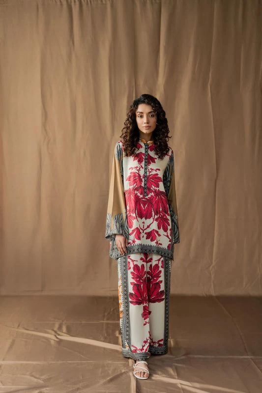 Digital Printed Shamooz Silk – 3 Piece Set
9