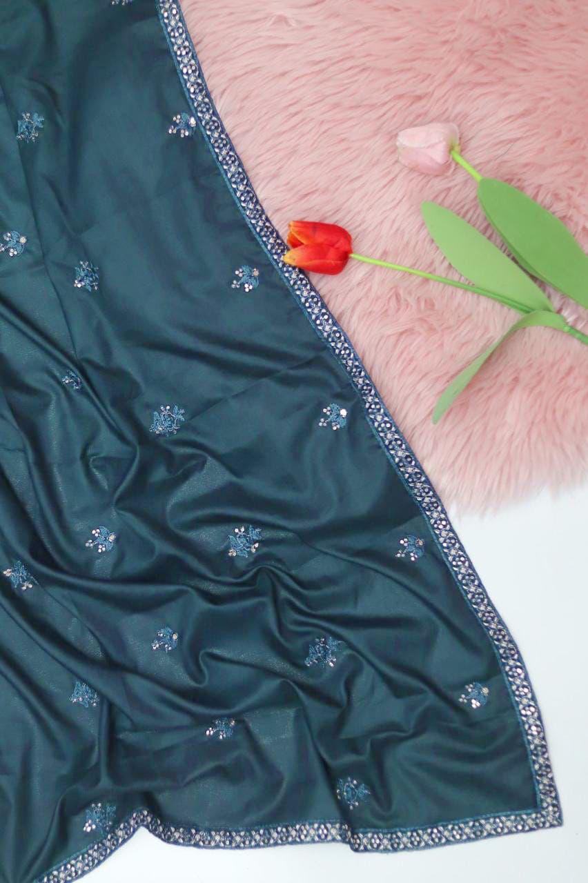 Winter Collection – Heavy Embroidered Dhanak Ensemble