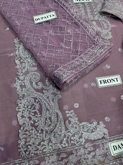 Chiffon Heavy Spangle Embroidered