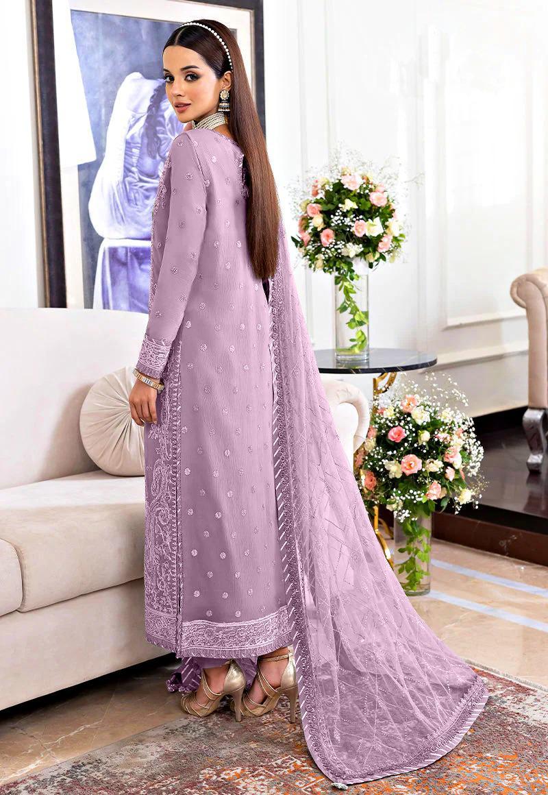 Chiffon Heavy Spangle Embroidered