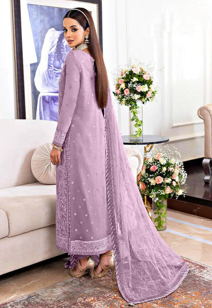 Chiffon Heavy Spangle Embroidered