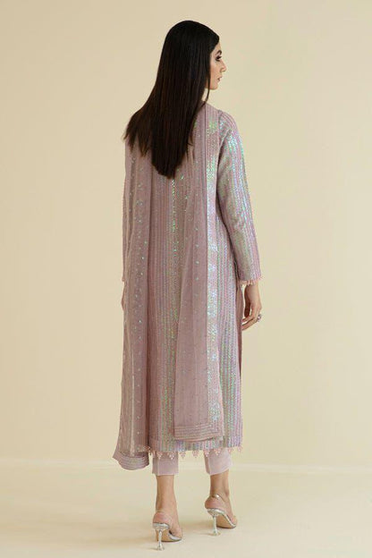 Elegance Whisper – Semi Pure Chiffon Embroidered 3-Piece Suit
