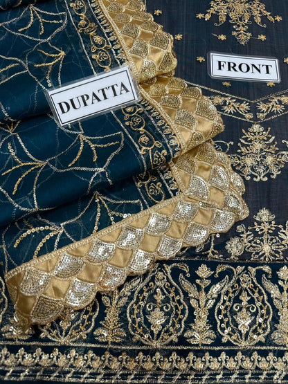 Organza Embriodered 3-PIECE SUIT