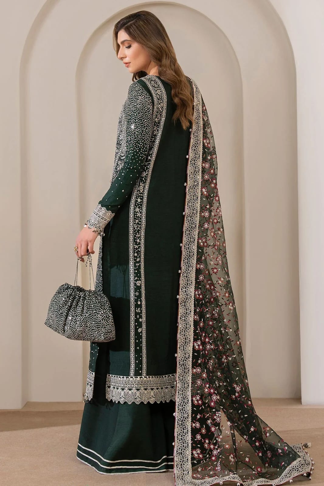 GULAL – Embroidered Net 3-Piece Wedding Formal