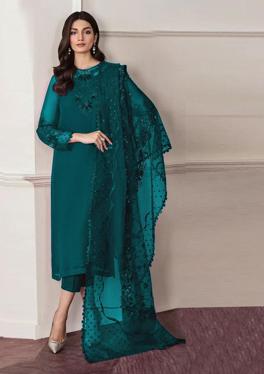 Alnisa Embroidery Collection – Chiffon & Silk Ensemble