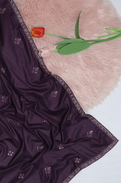 Winter Collection – Heavy Embroidered Dhanak Ensemble